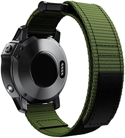 רצועות רצועות שעון Dzhtus עבור Garmin Fenix ​​5X/6X/6/5 935 22 ממ 26 ממ ניילון קלוע לולאה מתכווננת החלפה