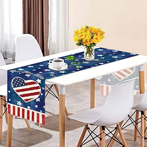 זמן הקרוב עצמאות יום שולחן דגל ביתי חדש דקורטיבי רצועת שולחן מגבת שולחן העבודה דגל סרט עבור חג