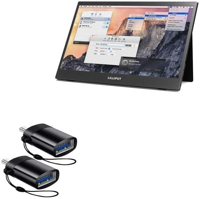 כבל Goxwave תואם ל- Lilliput UMTC-1400-USB-C ל- PortChanger, USB Type-C OTG USB מחזיק מפתחות נייד ללייליפוט UMTC-1400-Slate