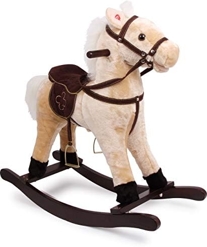 קטן רגל עץ צעצועי נדנדה סוס שאגי מיועד לילדים בגילים 3 + שנים