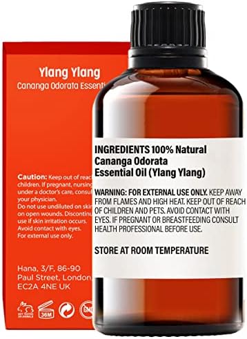 Ylang ylang שמן אתרי לעור ושמן אתרי כתום למערך מפזר - שמנים אתרים כיתה טיפולית טהורה - 2x1 fl oz