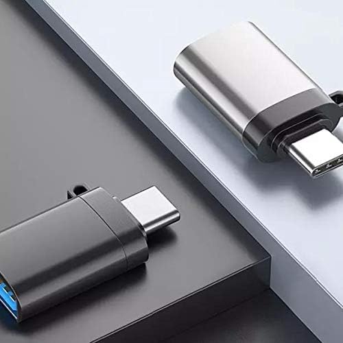 כבל Boxwave תואם ל- Oppo Reno 7 - USB -C ל- PortChanger, USB Type -C OTG USB מחזיק מפתחות נייד עבור