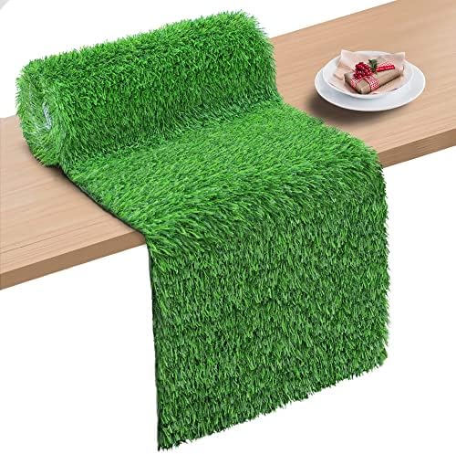 14.2x51.2 ברץ שולחן דשא, דשא מלאכותי ירוק דשא דשא דשא עיצוב שולחן אוכל לחתונות, מסיבות, נשפים ועוד