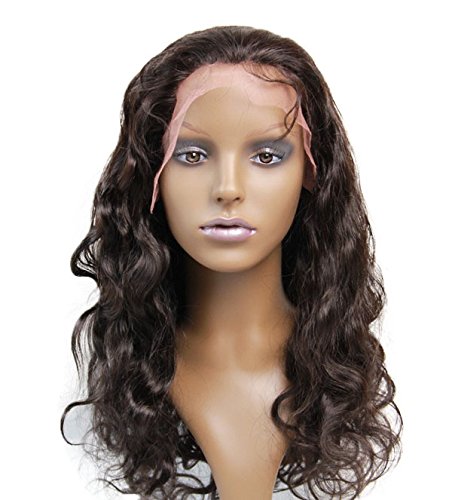 יפה 22 תחרה מול אדם פאה עבור אישה שחורה ארוך תחרה פאה ברזילאי לא מעובד רמי שיער טבעי גוף גל