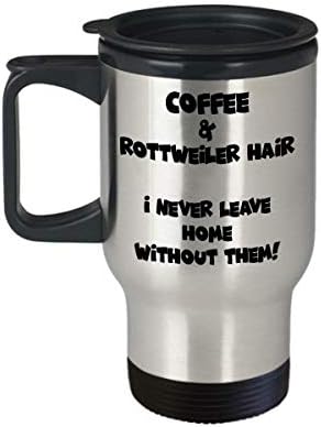 ספל נסיעות של Rottweiler - כוס קפה תה מצחיק וחמוד - מושלם לנסיעות ומתנות