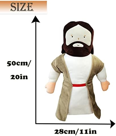 קורנדיס 20 אינץ 'ישוע קטיפה צעצוע ישוע בובות ממולאות קריקטורה כרית ישוע נוצרי צעצועי מושיע