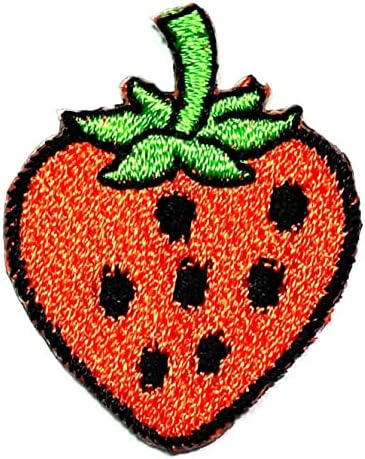 קליינפלוס 3 יחידות. מיני פירות קריקטורה ילדים ברזל על תיקוני כתום תות פירות אופנה סגנון רקום מוטיב אפליקצית
