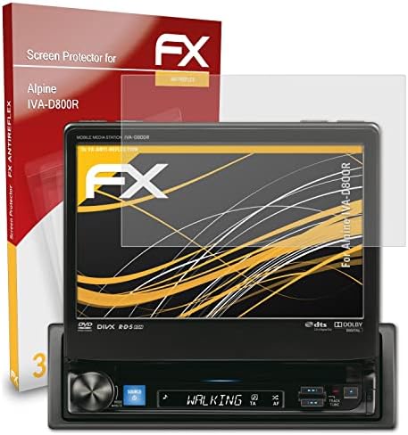 מגן מסך Atfolix התואם לסרט הגנת המסך Alpine IVA-D800R, סרט מגן FX אנטי-רפלקטיבי וסופג זעזועים