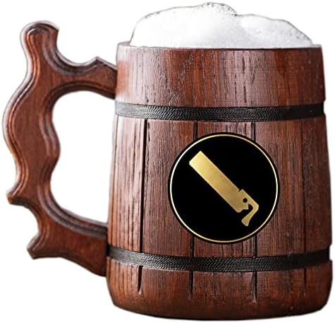 FFXIV CARPENTER ספל מעץ טנקארד. מתנה לגיימרים. בירה שטיין. ספל בירה עץ מותאם אישית. מתנה בהתאמה אישית