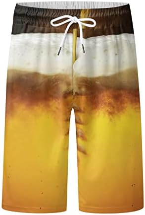 מכנסי לוח הדפסה קצרים גברים קיץ פלוס מכנסיים בגודל מכנסי כיס שרוך ספורט מזדמן רופף מכנסיים שחייה קצרים