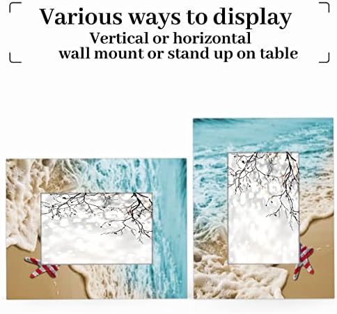 גל חוף קוטברי הולי סטאגרפיש 04 8x10 מסגרת תמונה צילום עץ תצוגה ללא מסגרות צילום של מחצלת עבור שולחן