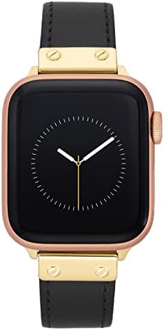 להקת אופנה עור של אן קליין עבור Apple Watch Secure, מתכוונן, החלפת להקת Apple Watch, מתאימה לרוב מפרקי