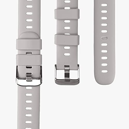 להקות שעון Kwmobile תואמות את Huawei Watch Fit Mini - סט רצועות של 2 פס סיליקון חלופי - שחור/אפור