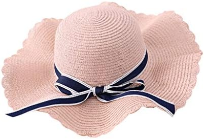 נשים שמש קש כובע רחב שוליים גדול קיץ שמש כובעי קשת תקליטונים כובע מתקפל קש כובע נשים חוף בייסבול