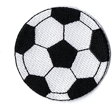 ראשית כל דבר כדור כדורגל טלאי ברזל בכדורגל ספורט רקום לחולצת כובע ז'קט בגדים תרמילי תרמיל ג'ינס גודל