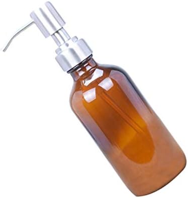 בקבוקי משאבת זכוכית זרודקו 230 מל מתקן סבון סבון נוזלי קרם קרם סבון נוזלי סוחטים מיכלים ריקים בבוטון עגול לבקבוקים