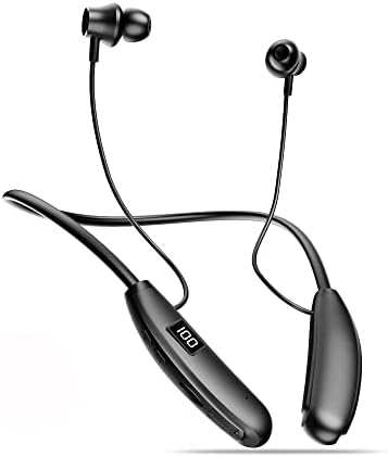 אוזניות Bluetooth של keke int'l עם אוזניות מיקרופון - אוזניות שחורות עם דירוג אטום למים IPX5, הפחתת