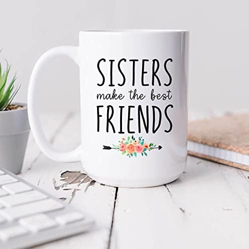 אחיות הופכות את החברים הכי טובים כוס תה לבן מתנות מצחיקות ליום הולדת/חג המולד, אחיות הופכות את