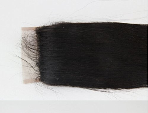 דג 'ון שיער 6 א תחרה סגירת 5 5 מולבן קשרים פיליפינים בתולה שיער טבעי ישר טבעי צבע