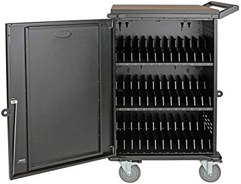 טריפ לייט 3 מ 'חוט - עגלה ל -36 מחברות - ניתן לנעילה - פלדה כבדה - שחור - גודל מסך: עד 15 - פלט: AC 230