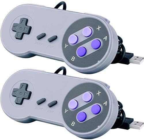 בקרה 2 PCS USB לבקר USB לסופר Nintendo NES SNES קלאסי, בקר USB FAMICOM JOYPAD GAMEPAD למחשב נייד