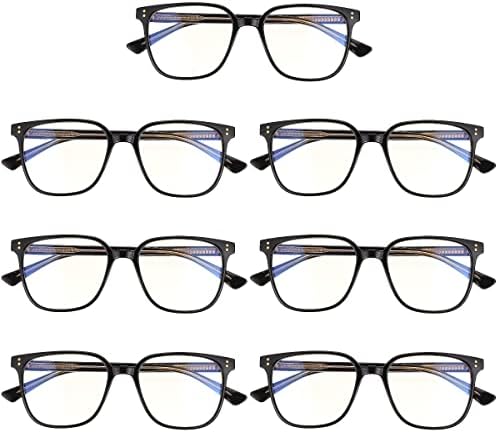דויטול בית כלי 7 יחידות עמיד טר90 אנטי - כחול אור משקפיים משקפי כיכר אופטי משקפיים עבור יוניסקס