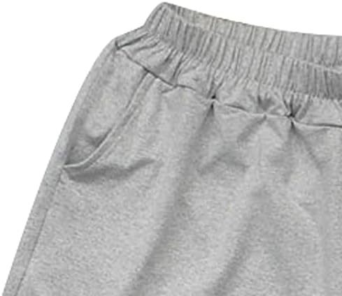 מכנסיים קצרים לנשים מקרית קיץ אופנה גבירותיי אלסטי מותניים רופף מכנסי ריצה כיסי מכתב מכנסיים קצרים