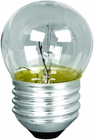 פייט חשמלי 7 1/2 וואט לבן רך ס11 ניתן לעמעום מנורת לילה ליבון שקופה, 2700 קראט לבן רך, 2.2 אינץ 'על 1.4