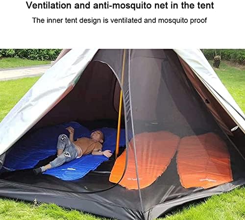 אוהל אוהל קמפינג חיצוני לארבעה אנשים, אוהלי טיפי חמים לתרמילאים חיצוניים קמפינג טיולים פירמידה
