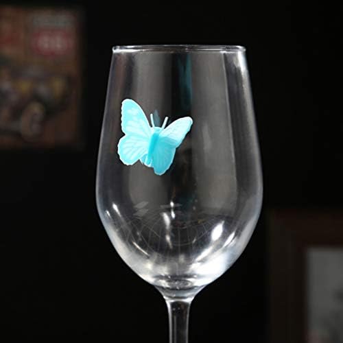 מרטיני כוס 20 יחידות סיליקון יין זכוכית קסמי סמן לשתות זכוכית מזהים עם סיליקון לאורחים מארחת מתנת