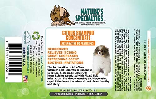 ההתמחויות של הטבע הדר אולטרה מרוכז כלב שמפו עבור חיות מחמד, עושה עד 16 גלונים, בחירה טבעית עבור