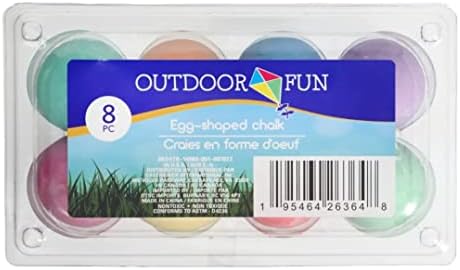 סנצ ' ה של ארון פסחא ביצה בצורת מדרכה גיר, 8 חתיכה להגדיר מגוון צבעים