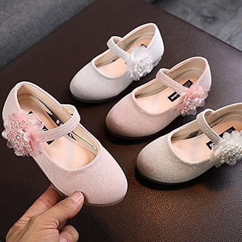 נעלי נעליים בודדות של ילדים נעלי פרח גדולות נעלי עור קטנות נעלי ילדים נעלי נסיכה סנדלים לילדים חמוד