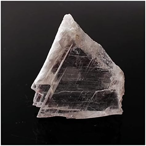 Shitou2231 1 pc טבעי פרוסת סלניט לבנה טבעית שקופה דגימה מינרלית מחוספסת ריפוי גביש לא סדיר אבני
