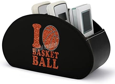 אני אוהב כדורסל מחזיק בשלט רחוק מודרני עם 5 תאים מארגן אחסון שולחן משרדי משרדי מוטי-פונקציונלי