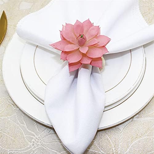 טבעת טבעת טבעת טבעת טבעות שולחן אירוע פרחים חתונה חתונה מעודנת קישוט קישוט דקורטיבי מעודן אבזם עסיסי חלול