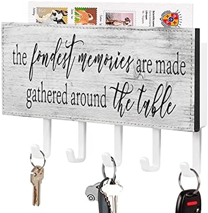 הזיכרונות החביבים מיוצרים סביב מחזיק מפתח השולחן עבור קיר, מחזיק דואר ומתלה מפתח לכניסה, ווים עיצוב בית