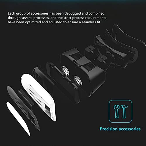 אוזניות VR משקפיים 3D-Virtual Reality3D משקפיים קסדות קסדות VR משקפיים עם ידית משחק סט חיבור Bluetooth אלחוטי