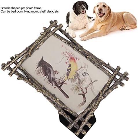 כלב זיכרון תמונה מסגרת, לחיות מחמד תמונה מסגרת סניף בצורת שולחן עבודה עבור מתנת יום הולדת עבור חיות מחמד