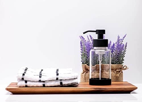 קצף זכוכית בקבוק מתקן סבון יד למשטחי חדר אמבט