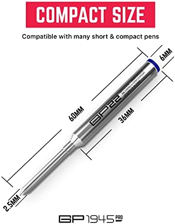GPCA - GP22 מחסניות מילוי דיו לעטים של ג'ל, המיועדים לגודל עטים של ג'ל גודל נקודה בינונית, מילוי עט של 3