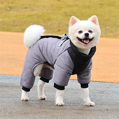 סווטשירטים עם ברדס עם כלב מעיל חורף כלב בינוני קטן כלבים גדולים ז'קט שלג בגדים צרפתים אטומים למים חמים בגד שלג