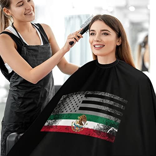 ארהב מקסיקו סדק דגל ספר שיער חיתוך קייפ תספורת אטום למים קייפ עם סגירה מתכווננת מספרה מספרת צביעה