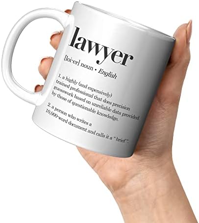 פנבולה עורך דין הגדרת ספל חוק תלמיד קפה כוס 11 עוז עורך דין סיום קרמיקה ספל חידוש כלי שתייה לבן