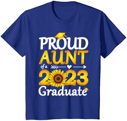 גאה דודה של 2023 בוגר חמניות סיום 2023 חולצה
