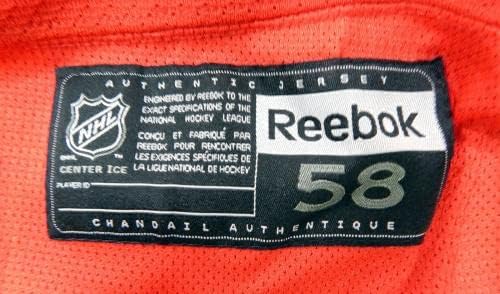 משחק ריינג'רס בניו יורק השתמשו באדום תרגול ג'רזי Reebok NHL 58 DP29938 - משחק גופיות NHL משומשות