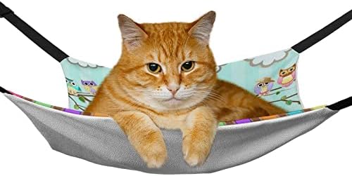 מיטת חתול חמוד ינשוף לחיות מחמד כלוב ערסל לנשימה תליית מיטת עבור חתלתול גור ארנב החולדה 16.9 איקס 13