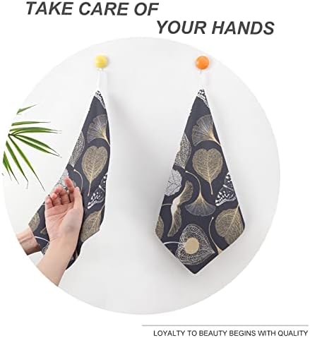עלי מגבת יד ודפוס פרחוני מגבות ידיים לעיצוב שרוך מגבות לספורט מטבח אמבטיה