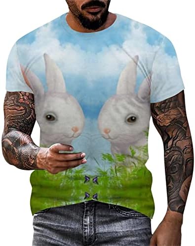 2023 פסטיבל ביצת ארנב פסחא חדש פסטיבל דיגיטלי תלת מימד חולצה מודפסת חולצה חולצה עליונה חולצות חולצות גברים אריזת