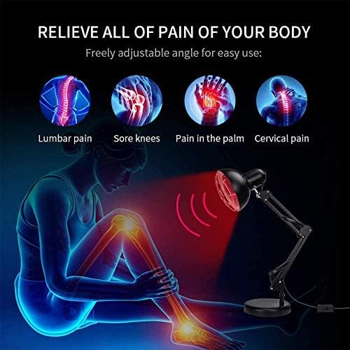 אור אינפרא אדום, 150 וולט ליד אור אדום מנורה חום לכאבי צוואר גוף כאבי גב שרירים כאבי גב זרימת